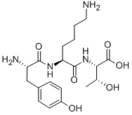 Structure of H-TYR-LYS-THR-OH