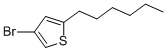 Structure of 4-Bromo-2-hexylthiophene