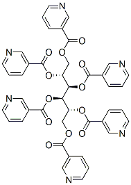 Structure of D-mannitol hexanicotinate