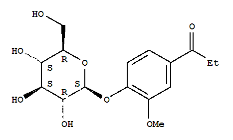 Structure of 3'-Methoxy-4'-b-D-glucopyranosyloxypropiophenone