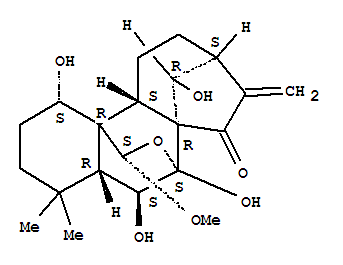 Structure of 6,11b-(Epoxymethano)-6a,9-methano-1H-cyclohepta[a]naphthalene,kaur-16-en-15-one deriv.
