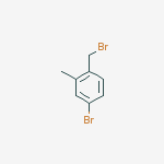 Structure of 4-bromo-1-(bromomethyl)-2-methylBenzene