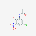 N-(5-CHLORO-2-HYDROXY-3-NITROPHENYL)ACETAMIDE结构式