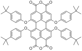 Structure of 1,6,7,12-Tetra-tert-butylphenoxyperylene-3,4,9,10-tetracarboxylic dianhydride