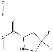 Structure of Methyl (S)-4,4-difluoropyrrolidine-2-carboxylate hydrochloride
