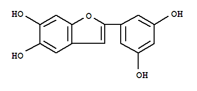 Structure of 2-(3,5-Dihydroxyphenyl)-5,6-dihydroxybenzofuran