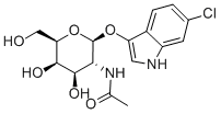 Structure of 6-CHLORO-3-INDOXYL-N-ACETYL-BETA-D-GLUCOSAMINIDE