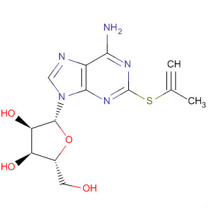 Adenosine, 2-(2-propynylthio)-结构式