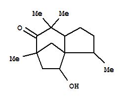 Structure of 1H-3a,6-Methanoazulen-7(4H)-one,hexahydro-4-hydroxy-3,6,8,8-tetramethyl-, [3S-(3a,3ab,4a,6b,8ab)]-