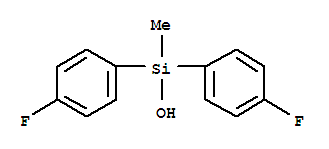 Silanol,1,1-bis(4-fluorophenyl)-1-methyl-结构式