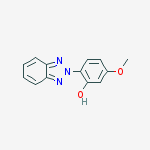 2-(2H-Benzotriazol-2-yl)-5-methoxyphenol结构式