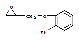 Structure of 2-[(2-ethylphenoxy)methyl]oxirane