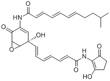 Structure of manumycin E