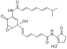 Structure of manumycin G