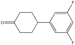 Structure of Cyclohexanone, 4-(3,5-difluorophenyl)-