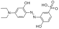 Structure of 5-SULFO-4-DIETHYLAMINO-2,2-DIHYDROXYAZOBENZENE