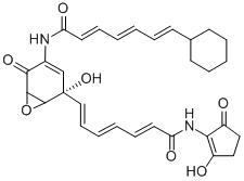Structure of manumycin F