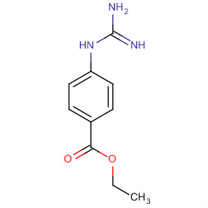 Structure of Benzoic acid, 4-[(aminoiminomethyl)amino]-, ethyl ester