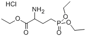 Structure of (D,L)-(+/-)-2-AMINO-4-(DIETHYLPHOSPHONO)BUTANOIC ACID, ETHYL ESTER, HYDROCHLORIDE