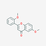 Structure of 6-methoxy-2-(2-methoxyphenyl)-4H-chromen-4-one
