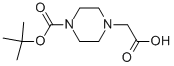Structure of 4-Boc-1-piperazineacetic acid