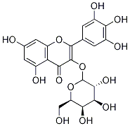 Structure of 4H-1-Benzopyran-4-one,3-(b-D-galactopyranosyloxy)-5,7-dihydroxy-2-(3,4,5-trihydroxyphenyl)-