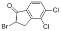 Structure of 2-BROMO-4,5-DICHLORO-2,3-DIHYDRO-1H-INDEN-1-ONE