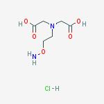 2-AMINOOXYETHYLIMINODIACETIC ACID, HYDROCHLORIDE结构式