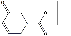 Structure of 1(2H)-Pyridinecarboxylic acid, 3,6-dihydro-3-oxo-, 1,1-dimethylethylester