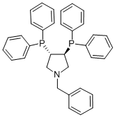 Structure of (3S,4S)-(-)-1-BENZYL-3,4-BIS(DIPHENYLPHOSPHINO)PYRROLIDINE