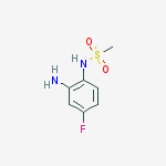 N-(2-amino-4-fluorophenyl)methanesulfonamide结构式