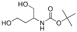 Structure of Carbamic acid, [3-hydroxy-1-(hydroxymethyl)propyl]-, 1,1-dimethylethyl ester