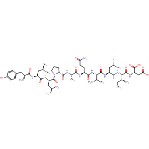 Structure of L-Aspartic acid,L-tyrosyl-L-leucyl-L-leucyl-L-prolyl-L-alanyl-L-glutaminyl-L-valyl-L-asparaginyl-L-isoleucyl-