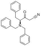 Structure of 4-S-N,N-Dibenzylamino-3-oxo-5-phenyl-pentanonitrile