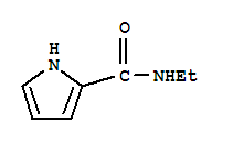 Structure of 1H-Pyrrole-2-carboxamide,N-ethyl-