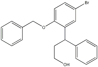 Structure of 5-Bromo-gamma-phenyl-2-(phenylmethoxy)benzenepropanol