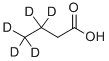 Structure of BUTYRIC-3,3,4,4,4-D5 ACID
