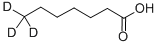 Structure of HEPTANOIC-7,7,7-D3 ACID
