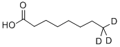 Structure of OCTANOIC-8,8,8-D3 ACID
