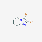Structure of 2,3-dibromo-5,6,7,8-tetrahydroimidazo[1,2-a]pyridine