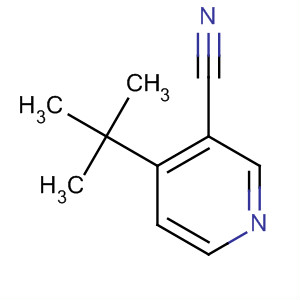 Structure of 3-Pyridinecarbonitrile, 4-(1,1-dimethylethyl)-