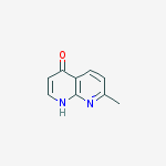 Structure of 1,8-Naphthyridin-4-ol, 7-methyl-