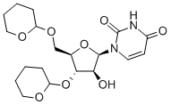 1-(3,5-BIS-O-(TETRAHYDRO-2H-PYRAN-2-YL)-BETA-D-ARABINOFURANOSYL)-2,4(1H,3H)-PYRIMIDINEDIONE结构式