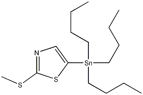 Structure of 2-(Methylthio)-5-(tributylstannyl)thiazole