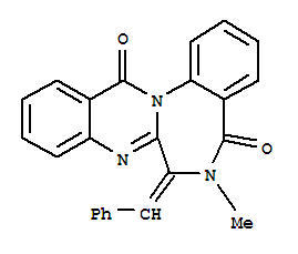 Structure of benzomalvin B