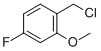 Structure of 2-Methoxy-4-fluorobenzyl chloride