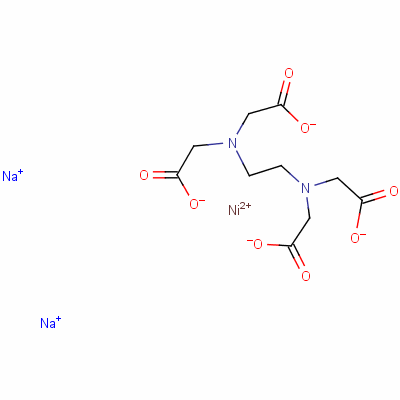 Structure of 2-[2-(carboxylatomethyl-(carboxymethyl)amino)ethyl-(carboxymethyl)amin o]acetate, nickel(+2) cation