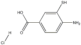 Structure of 4-Amino-3-mercaptobenzoic acid hydrochloride