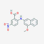 Structure of 2-((4-methoxynaphthalen-2-yl)amino)-5-nitrobenzoic acid