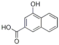 Structure of 2-Naphthalenecarboxylic acid, 4-hydroxy-